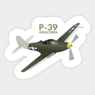 P-39 Airacobra WW2 Airplane Sticker